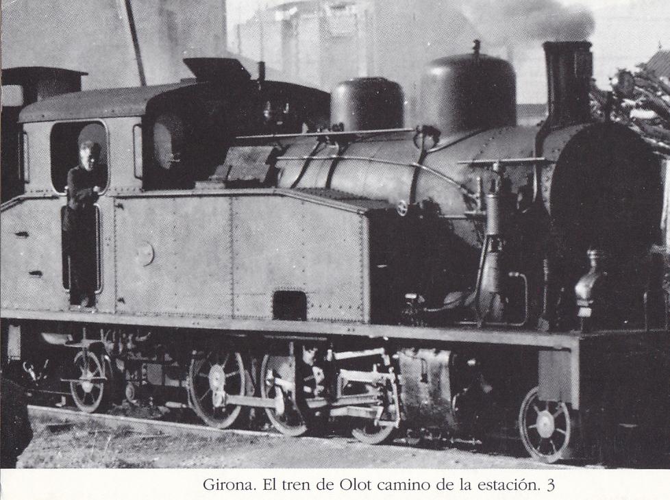 Postal 62242 : Girona. El tren de Olot camino de la estacion