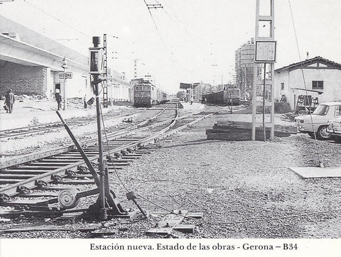 Postal 62248 : Estacion nueva. Estado de las obras - Gerona 