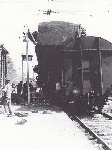 Postal 62278 : Camallera. Descarrilo en la estacion. Detalle
