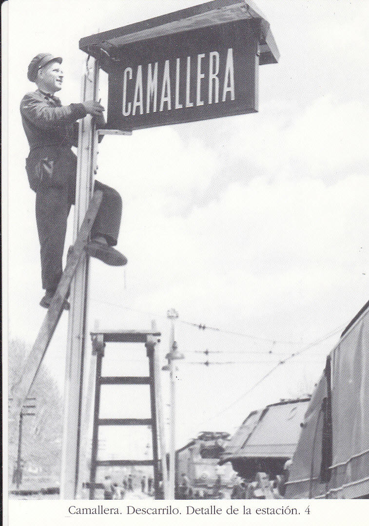Postal 62282 : Camallera. Descarrilo. Detalle de la estacion