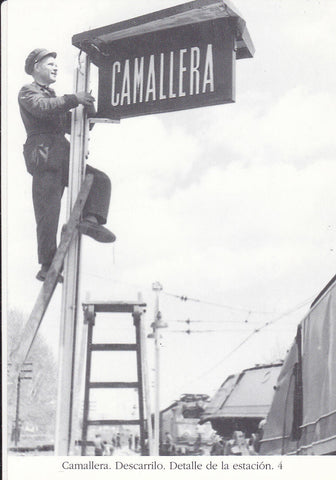 Postal 62282 : Camallera. Descarrilo. Detalle de la estacion