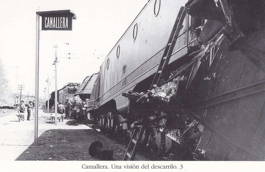 Postal 62283 : Camallera. Una vision del descarrilo