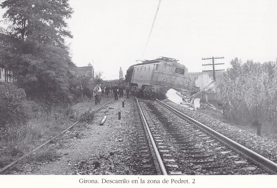 Postal 62288 : Girona. Descarrilo en la zona de Pedre