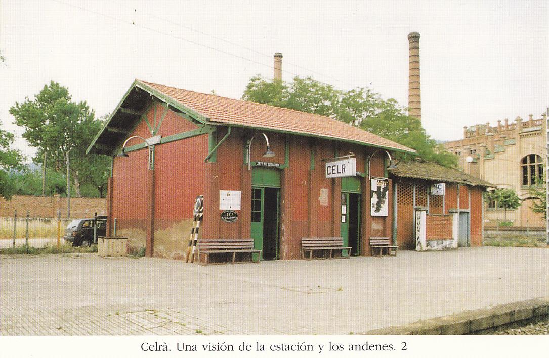 Postal 62292 : Celra. Una vision de la estacion y los andenes
