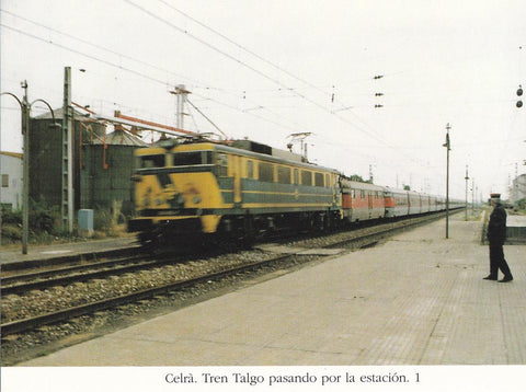 Postal 62293 : Celra. Tren Talgo pasando por la estacion
