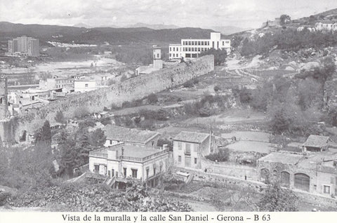 Postal 62298 : Vista de la muralla y la calle de San Daniel