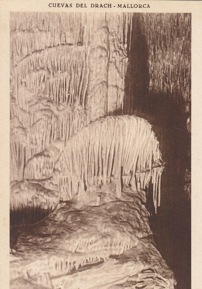 Postal 62333 : Cuevas del Drach - Mallorca. Detalle de una columna