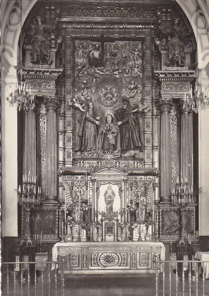 Postal 62345 : Avila: iglesia de Santa Teresa. Altar Mayor