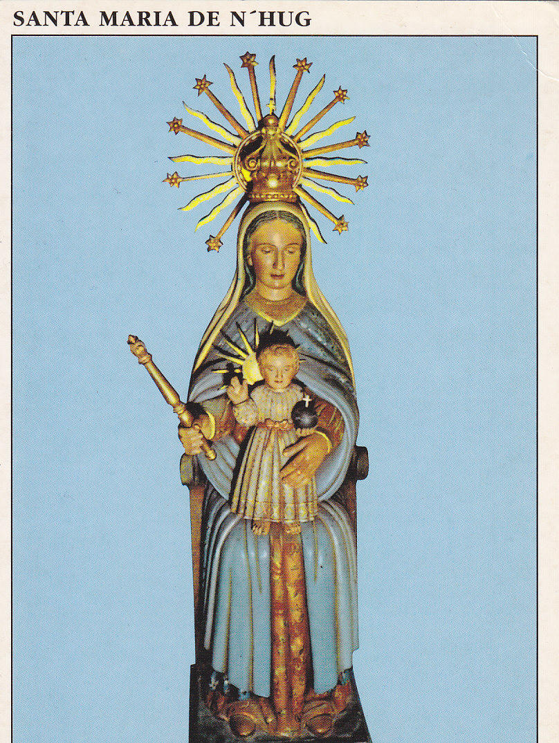 Postal 62357 : Santa Maria de N Hug Castellar de N Hug (Barcelona). Patrona del poble