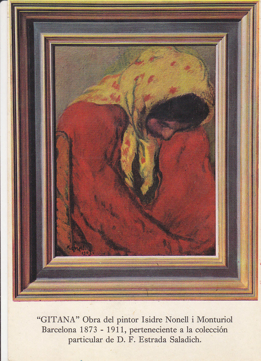 Postal 62358 : Gitana Obra del pintor Isidre Nonell i Monturiol - Barcelona