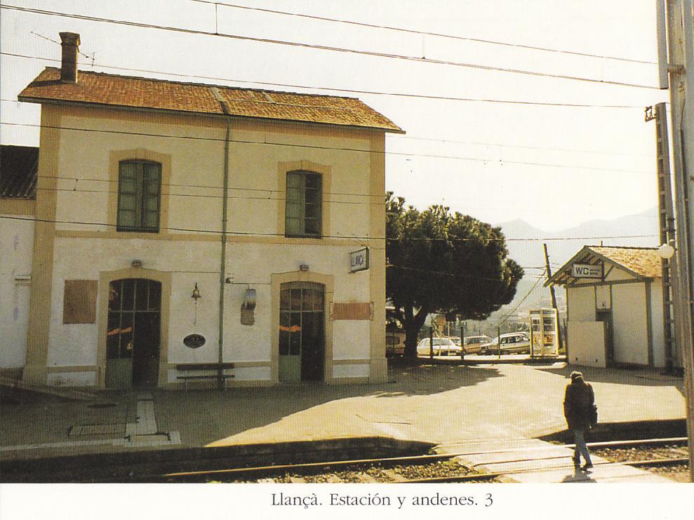 Postal 62371 : Llança. Estacion y andenes