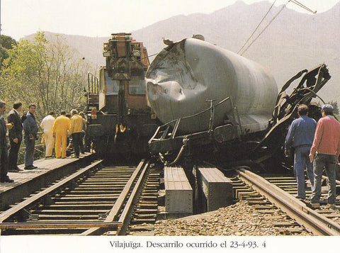 Postal 62389 : Vilajuiga. Descarrilo ocurrido el 23-4-93