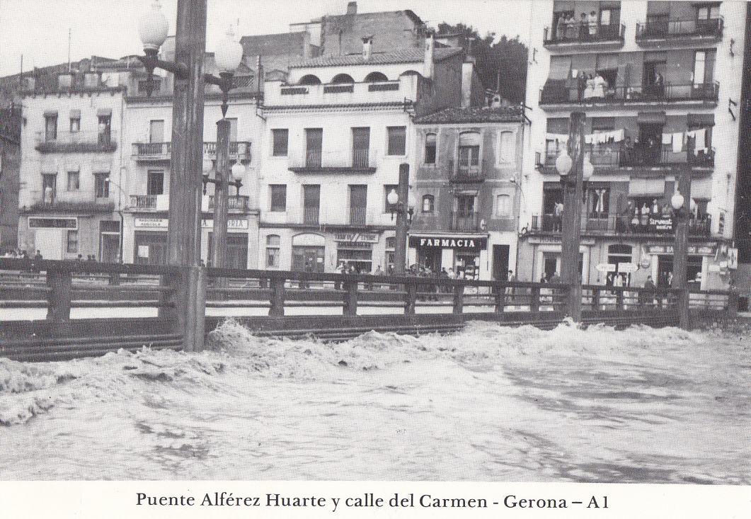 Postal 62401 : Puente Alferez Huarte y calle del Carmen - Gerona