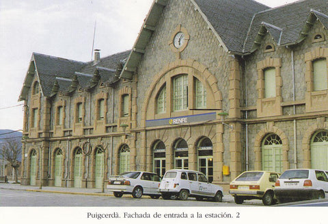Postal 62425 : Puigcerda. Fachada de entrada a la estacion