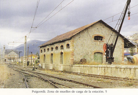 Postal 62428 : Puigcerda. Zona de muelles de carga de la estacion