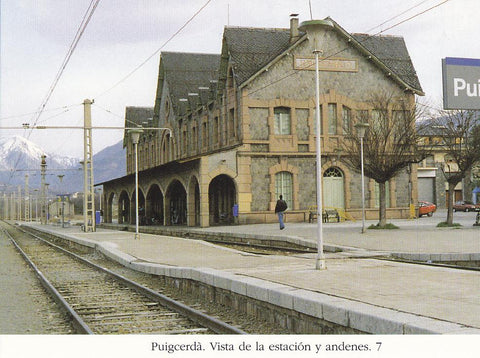 Postal 62430 : Puigcerda. Vista de la estacion y andenes