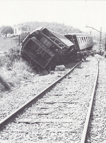 Postal 62436 : Tordera. Vista del descarrilo del 2-6-1973