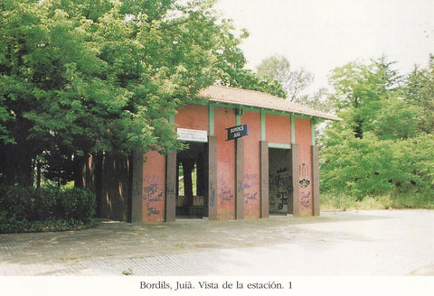 Postal 62443 : Bordils Juia. Vista de la estacion
