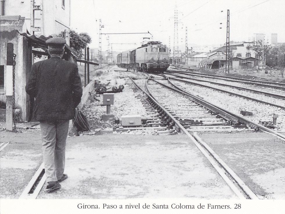 Postal 62451 : Girona. Paso a nivel de Santa Coloma de Farners