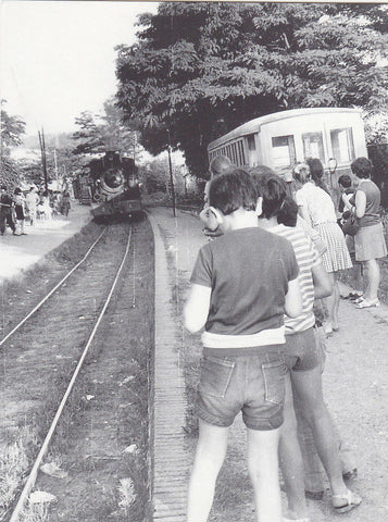 Postal 62454 : Angles. Llegada del tren de Olot a la estacion