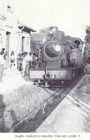 Postal 62456 : Angles. Andenes y estacion. Vista del carrilet