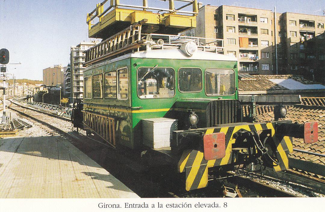 Postal 62459 : Girona. Entrada a la estacion elevada