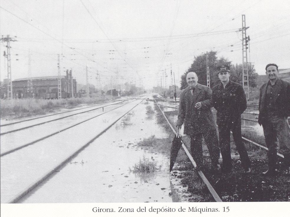 Postal 62466 : Girona. Zona del deposito de Maquinas