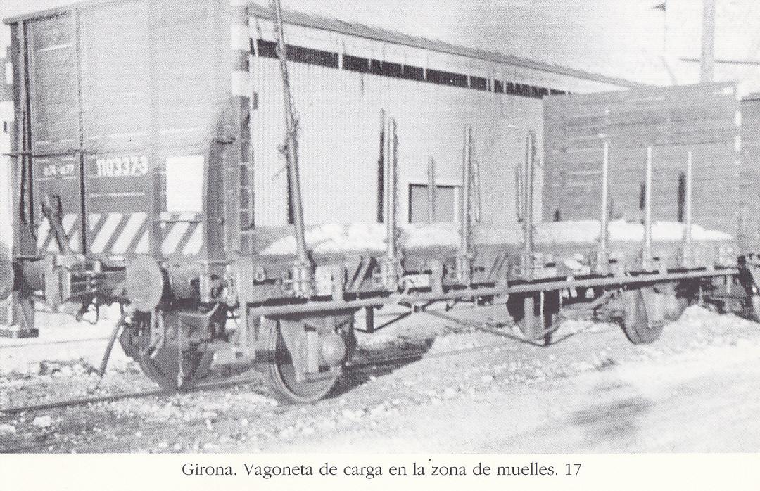 Postal 62468 : Girona. Vagoneta de carga en la zona de muelles