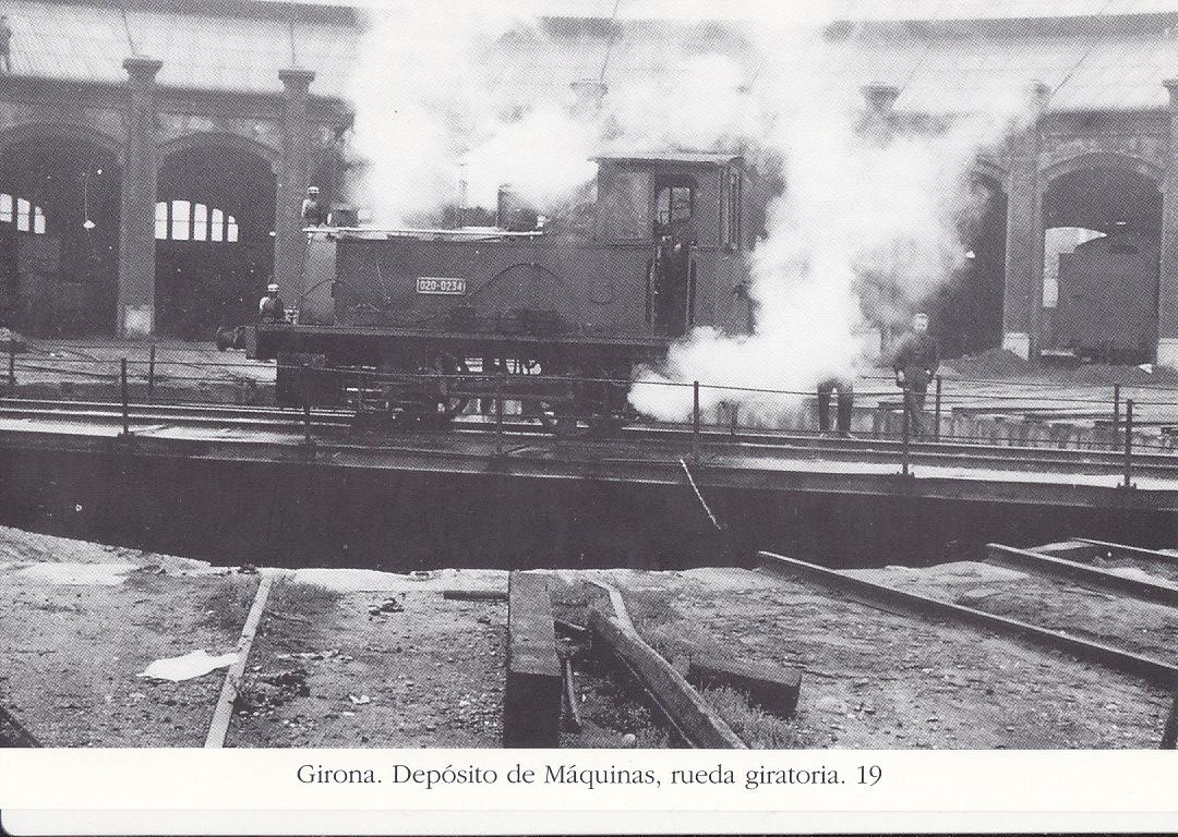 Postal 62470 : Girona. Deposito de Maquinas rueda giratoria