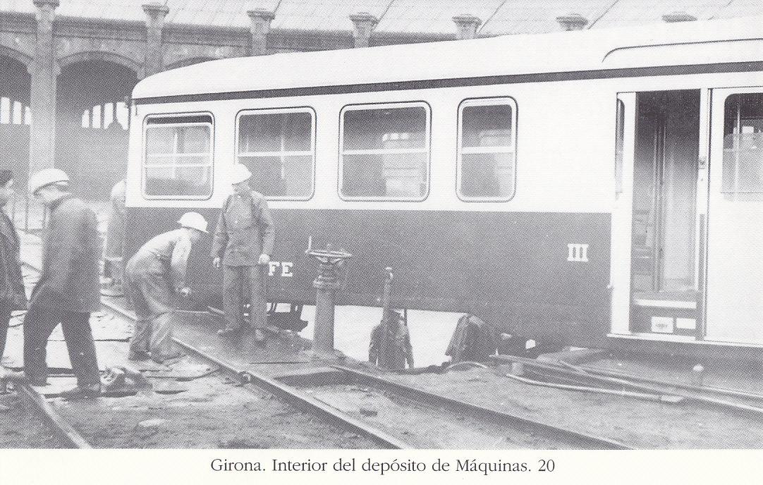 Postal 62471 : Girona. Interior del deposito de Maquinas