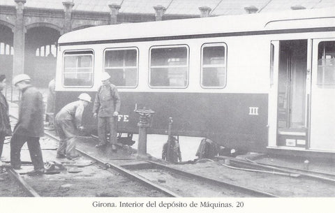 Postal 62471 : Girona. Interior del deposito de Maquinas