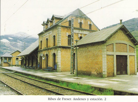 Postal 62481 : Ribes de Freser. Andenes y estacion