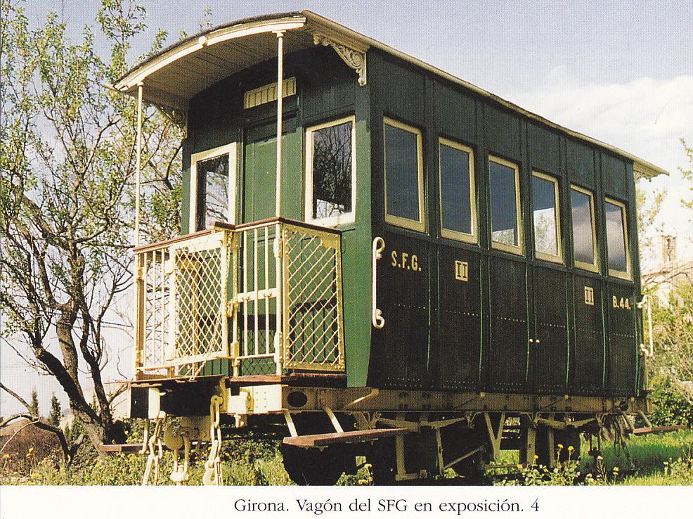 Postal 62487 : Girona. Vagon del SEG en exposicion