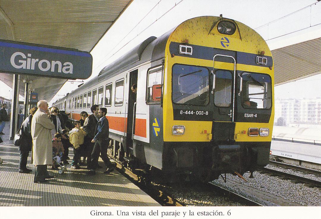 Postal 62488 : Girona. Una vista del paraje y la estacion