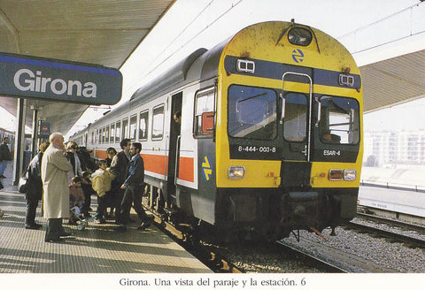 Postal 62488 : Girona. Una vista del paraje y la estacion