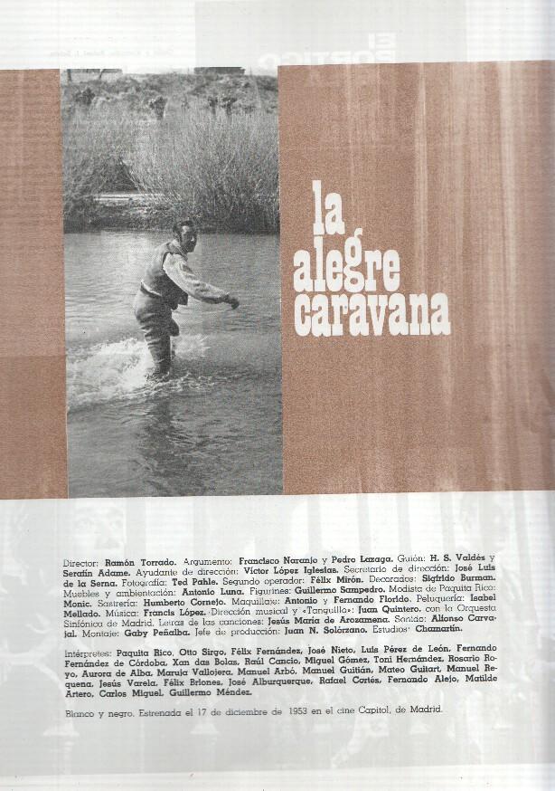 Ficha cine Suevia Films: La alegre caravana y El portico de la gloria