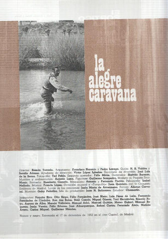 Ficha cine Suevia Films: La alegre caravana y El portico de la gloria