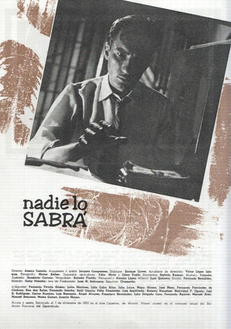 Ficha cine Suevia Films: Maldicion gitana y Nadie lo sabra
