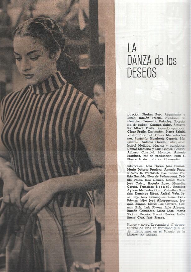 Ficha cine Suevia Films: La danza de los deseos y Morena Clara