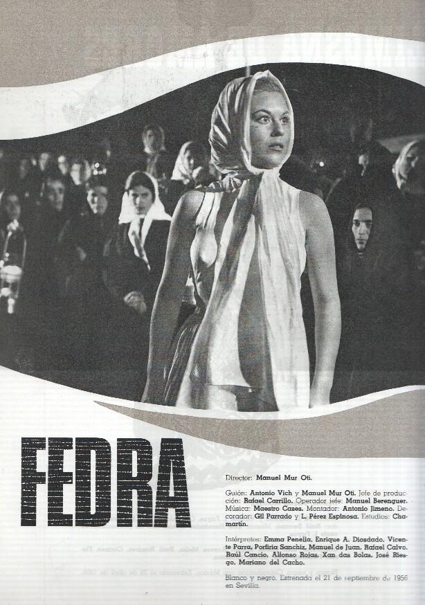 Ficha cine Suevia Films: Limosna de amores y Fedra