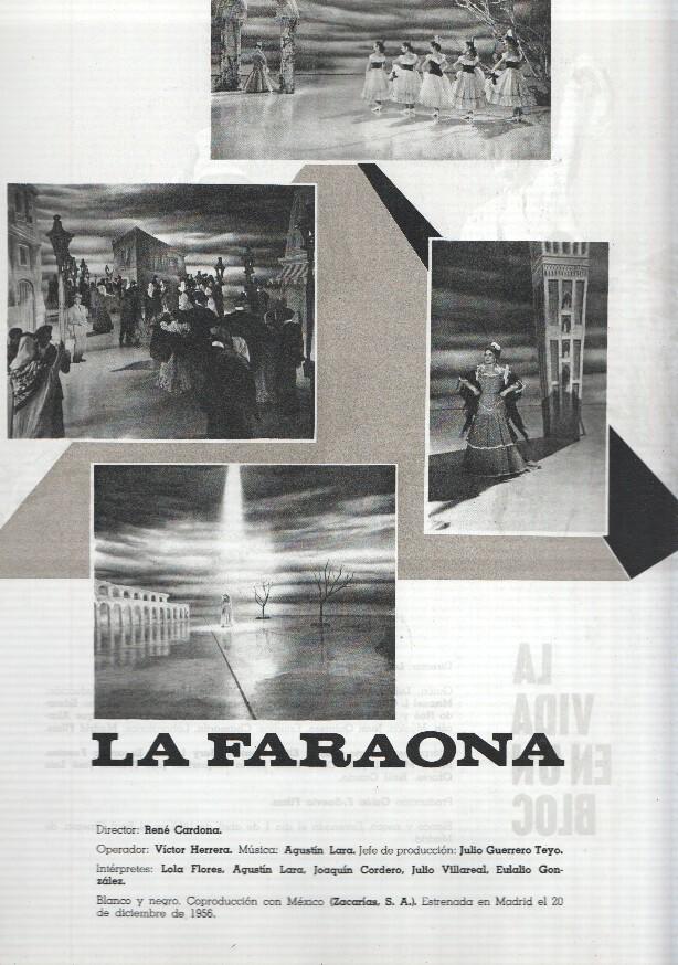 Ficha cine Suevia Films: La faraona y La vida en un bloc