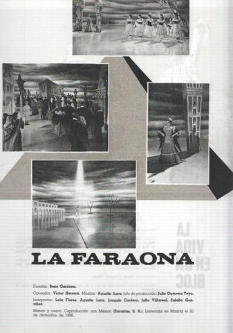 Ficha cine Suevia Films: La faraona y La vida en un bloc