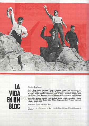 Ficha cine Suevia Films: La faraona y La vida en un bloc