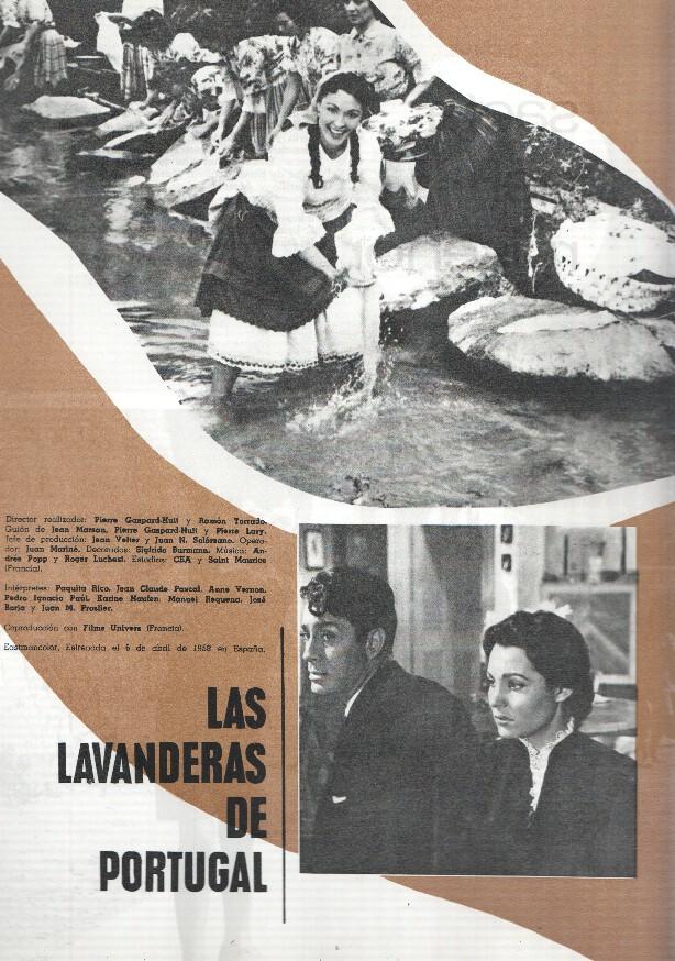 Ficha cine Suevia Films: Las lavanderas de Portugal y Saeta del Ruiseñor