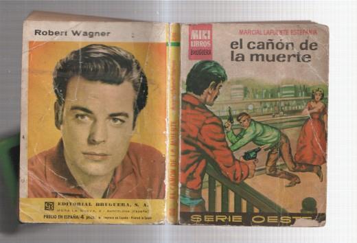 Minilibros Bruguera numero 98: El cañon de la muerte (trasera foto robert wagner)