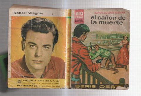 Minilibros Bruguera numero 98: El cañon de la muerte (trasera foto robert wagner)