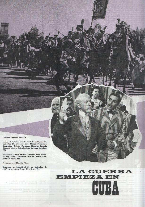 Ficha cine Suevia Films: La guerra empieza en cuba y La venganza