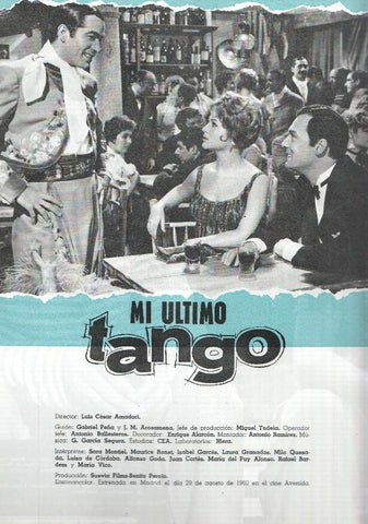 Ficha cine Suevia Films: Mi ultimo tango y Los dos golfillos