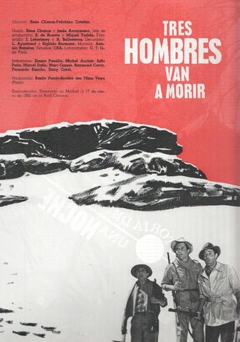 Ficha cine Suevia Films: Tres hombres van a morir y Historia de una noche