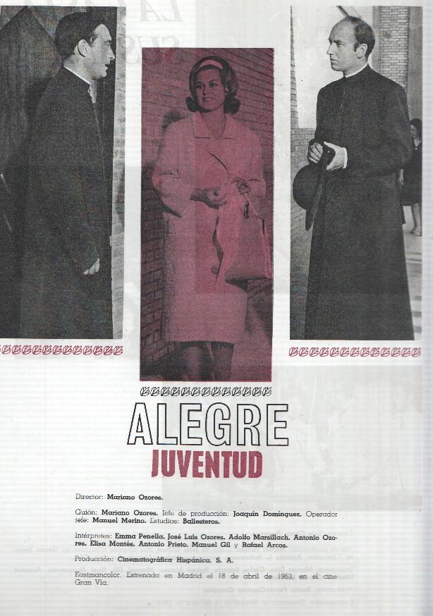 Ficha cine Suevia Films: Alegre juventud y La casta Susana